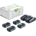 FESTOOL Napájecí sada SYS 18V 4x4,0/TCL 6 DUO 577104