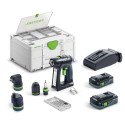 FESTOOL Akumulátorový vrtací šroubovák C 18 HPC 4,0 I-Set 577617