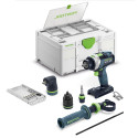 FESTOOL Akumulátorový příklepový vrtací šroubovák TPC 18/4 I-Basic-Set QUADRIVE 577625