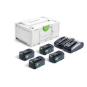 FESTOOL Napájecí sada SYS 18V 4x5,0/TCL 6 DUO 577709