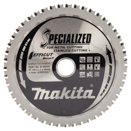 MAKITA B-69294 kotouč pilový ocel Efficut 150x1.1x20mm 48Z - new B-69331