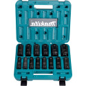 MAKITA E-16586 sada nástrčných klíčů prodloužených 1/2" square drive Impact BLACK 14ks