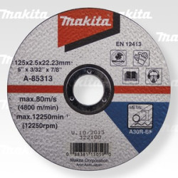 MAKITA A-85313 kotouč řezný ocel 125x2.5x22.23mm