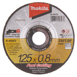 MAKITA B-46953 kotouč řezný nerez 125x0.8x22.23mm