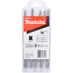 MAKITA D-58914 sada vrtáků SDS-Plus 5;6;8x100/160mm, 5ks