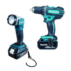 MAKITA DDF482RFJ1 Aku vrtací šroubovák se svítilnou 3x Li-ion LXT 18V/3,0 Ah,Makpac