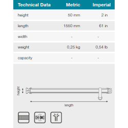 MAKITA E-05337 opasek s plastovou sponou 1550x50mm