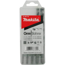 MAKITA D-36712 sada vrtáků univerzálních OmniBohrer 4x35/70 a 5x43/85 a 6x58/100 a 8x97/150 a 10x97/150mm, 5ks