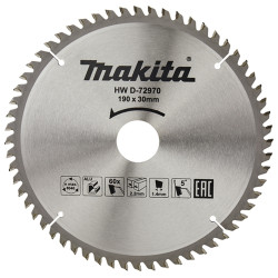 MAKITA D-72970 kotouč pilový hliník TCT 190x2.2x30mm 60Z