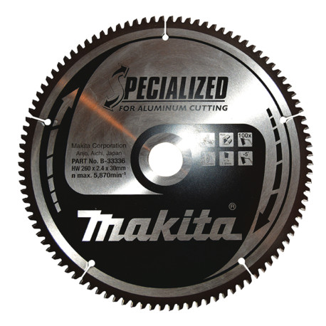 MAKITA B-33336 kotouč pilový hliník SPECIALIZED 260x2.4x30mm 100Z - old B-09662