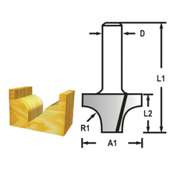 MAKITA D-48175 Profilová frézastopka 8 mm,38,1x28,6x60 mm