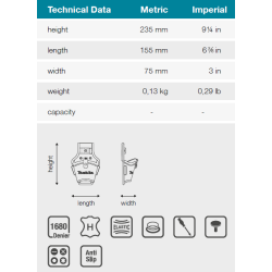 MAKITA E-15176 brašna na aku malá 155x75x235mm-oldE-05119