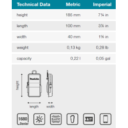 MAKITA E-15556 pouzdro na mobil 90x40x165mm-oldE-05583