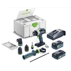 FESTOOL Akumulátorový příklepový vrtací šroubovák TPC 18/4 5,0/4,0 I-Set/XL QUADRIVE 577622