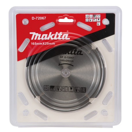 MAKITA D-72067 PCD pilový kotouč 165x20mm 4T na vláknocementové desky