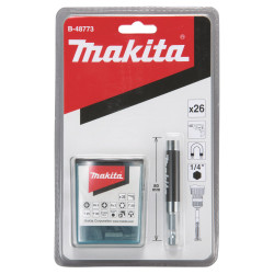 MAKITA B-48773 sada bitů 1/4\" 26 ks s nástavcem 80 mm v blistru