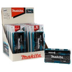 MAKITA B-36170-10 sada bitů 1/4\" a hlavic se šroubovákem 47 ks v plastové krabičce, 10 ks